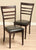 Crystal Leather Dining Room Chairs (Set of 2)