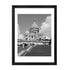 Sacr Coeur Decorative Black Wood Picture for Wall Hanging