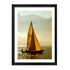 Home Decor Picture Black Wood Picture Sailing Boat