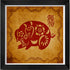 Chinese Traditional Ideas Paper-Cut Adornment Picture(Chinese Zodiac)-Pig