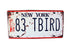 [NE?? YORK] Wall Decor Tin Metal Drawing Old License Number Prints