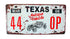 [TEXAS] Wall Decor Tin Metal Drawing Old License Number Prints