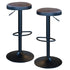 Ameri Home Classic Brown Faux Leather Bar Stool Set