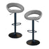 Ameri Home Classic Relaxed Charcoal Gray Fabric Bar Stool Set