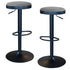Ameri Home Classic Charcoal Gray Fabric Bar Stool Set
