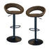 Ameri Home Classic Latte Brown Fabric Bar Stool Set