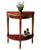 Demilune Console Table Cherry and Red Paint Light