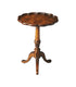 Pedestal Table Olive Ash Burl Light