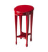 Round Accent Table Red Light