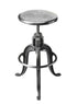 Butler Parnell Adjustable Swivel Iron Bar Stool