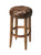 Butler Home Decor Gallatin Round Leather Bar Stool - Dark Brown