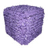 Design Accents Funberry Square Pouf Ottoman Grape 18""x18""x18""