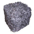 Design Accents Hand Woven Square Plush Pouf Ottoman Mulberry Frost Grey - 18""x18""x18""