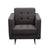 Diamond Sofa Home Furniture Opus Tufted Chair Grey