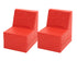 ECR4Kids Softzone 2-Pack Youth Chair - Red