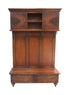 Guildmaster Home Decorative Scrolled Iron Hall Cabinet - Handpainted Woodtone