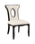 Alexis Side Chair - Black/Off White