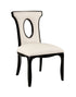 Alexis Side Chair - Black/Off White