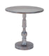 Sterling Acanthus Post Side Home Decor Table In Waterfront Grey Stain With White Wash