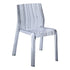 Fine Mod Imports Stripe Dining Chair, Clear