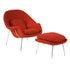 Fine Mod Imports Woom Chair and Ottoman, Red