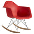 Fine Mod Imports Rocker Arm Chair, Red