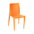 Fine Mod Imports Square Dining Chair, Orange