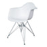 Fine Mod Imports WireLeg Dining Arm Chair, White