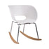 Fine Mod Imports Vac Arm Rocker Chair, White