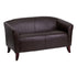 HERCULES Imperial Series Brown Leather Love Seat [111-2-BN-GG]