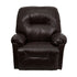Flash Furniture Contemporary Bentley Brown Leather Chaise Rocker Recliner