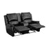 Flash Furniture Black Leather Pillowtop 2-Seat Home Theater Recliner with Storage Console [BT-70295-2-BK-GG]