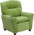 Offex Contemporary Avocado Microfiber Kids Recliner with Cup Holder
