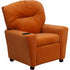 Contemporary Orange Microfiber Kids Recliner with Cup Holder [BT-7950-KID-MIC-ORG-GG]
