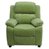 Deluxe Heavily Padded Contemporary Avocado Microfiber Kids Recliner with Storage Arms [BT-7985-KID-MIC-AVO-GG]