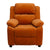 Deluxe Heavily Padded Contemporary Orange Microfiber Kids Recliner with Storage Arms [BT-7985-KID-MIC-ORG-GG]