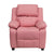Deluxe Heavily Padded Contemporary Pink Vinyl Kids Recliner with Storage Arms [BT-7985-KID-PINK-GG]
