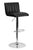 Flach Furniture Contemporary Black Vinyl Adjustable Height Bar Stool with Chrome Base [CH-112010-BK-GG]