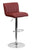 Flach Furniture Contemporary Burgundy Vinyl Adjustable Height Bar Stool with Chrome Base [CH-112010-BURG-GG]