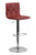 Flach Furniture Contemporary Tufted Burgundy Vinyl Adjustable Height Bar Stool with Chrome Base [CH-112080-BURG-GG]