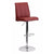 Flach Furniture Contemporary Burgundy Vinyl Adjustable Height Bar Stool with Chrome Base [CH-122090-BURG-GG]