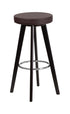 Flash Furniture Trenton Series 29"" High Contemporary Brown Vinyl Barstool with Cappuccino Wood Frame