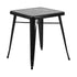 Flash Furniture 24"" Square Black Metal Indoor Outdoor Table CH-31330-29-BK-GG