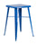 Flash Furniture 24"" Square Blue Metal Indoor Outdoor Bar Height Table CH-31330-BL-GG