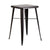 Flash Furniture 24"" Square Black-Antique Gold Metal Indoor-Outdoor Bar Height Table [CH-31330-BQ-GG]