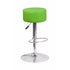 Flash Furniture Contemporary Green Vinyl Adjustable Height Barstool with Chrome Base