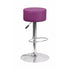 Flash Furniture Contemporary Purple Vinyl Adjustable Height Barstool with Chrome Base