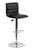 Flach Furniture Contemporary Black Vinyl Adjustable Height Bar Stool with Chrome Base [CH-92023-1-BK-GG]