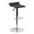 Flach Furniture Contemporary Black Vinyl Adjustable Height Bar Stool with Chrome Base [DS-801-CONT-BK-GG]