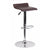 Flach Furniture Contemporary Brown Vinyl Adjustable Height Bar Stool with Chrome Base [DS-801-CONT-BRN-GG]